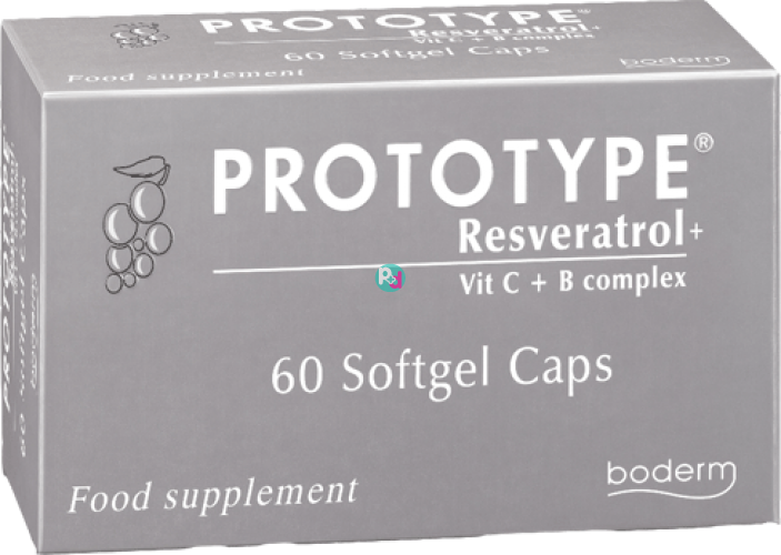 Prototype Resveratrol + Vit C + B Complex 60Softgel Caps