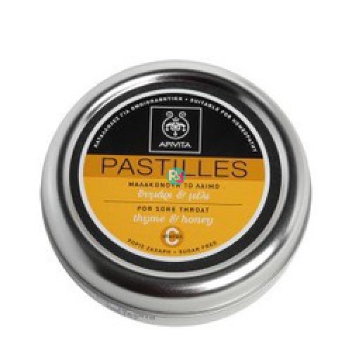 Apivita Pastilies With Honey & Thyme 45gr