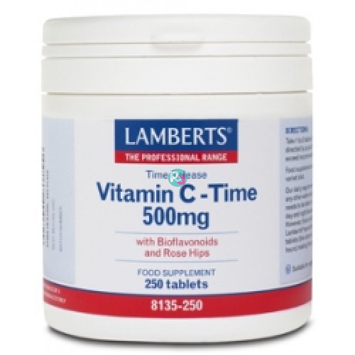 Lamberts Vitamin C - Time 500mg 250 Tabs