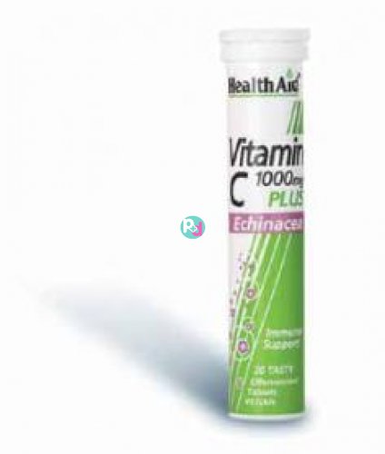 Health Aid Vitamin C 1000mg Plus Echinacea 20 Aναβράζουσες Ταμπλέτες