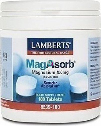 Lamberts MagAsorb Magnesium 150mg 180 tabs