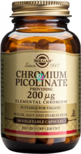 Solgar Chromium Picolinate 200μg 90Tabs