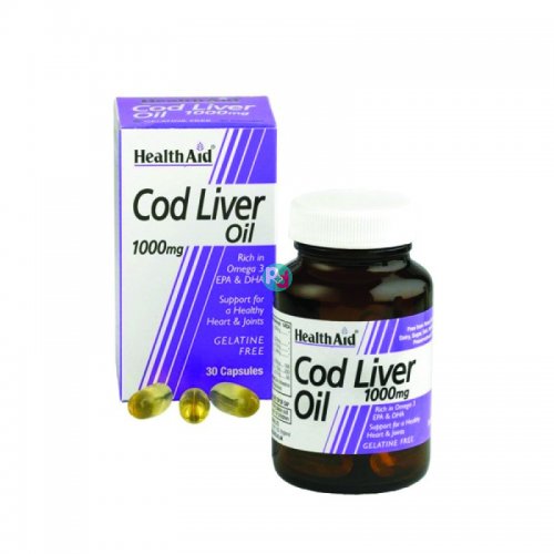 Health Aid Cod Liver Oil 1000mg 30 Caps