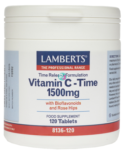 Lamberts Vitamin C- Time 1500mg 120Tabs