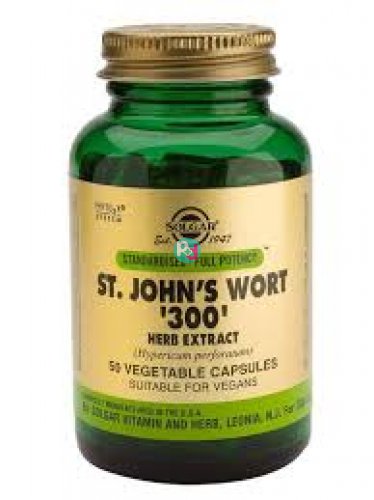 Solgar St. John's Wort '300' Herb Extract 50 Vegetable Capsules