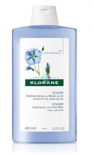 Klorane Shampoo For Volume With Flax Fiber 400ml