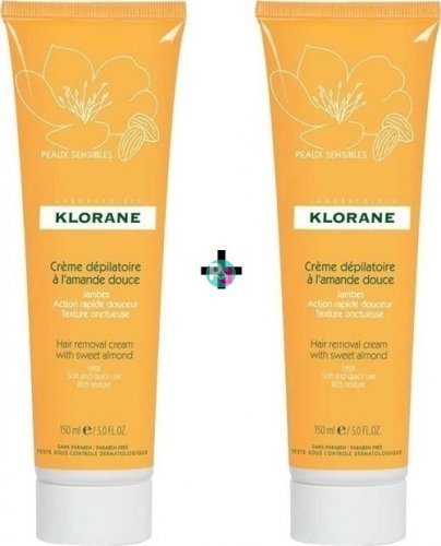 Klorane Promo Pack Creme Depilatoire Body Hair Removal Cream 2x150ml