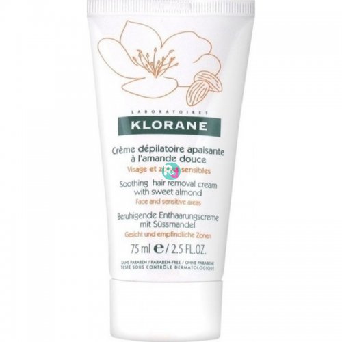 Klorane Hair Removal Cream With Sweet Almond 75ml