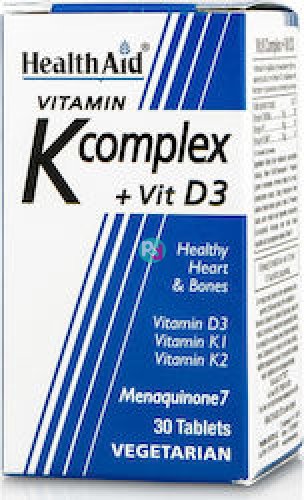 Health Aid Vitamin K Complex & Vit D3 30 Tabs
