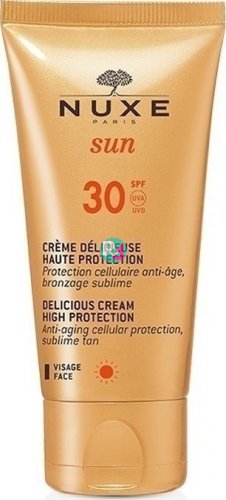 Nuxe Sun Creme Delicious Αnti-Age Αντιηλιακή Κρέμα Προσώπου SPF30 50ml