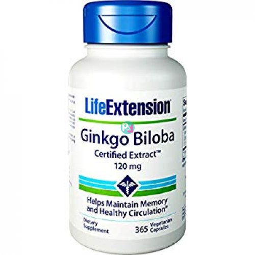 Life Extention Ginkgo Biloba 120mg 365caps