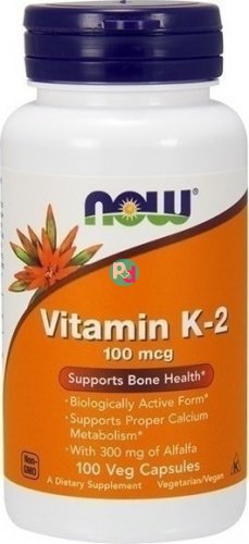 Now Vitamin K-2 100 Mcg 100 Veg Caps