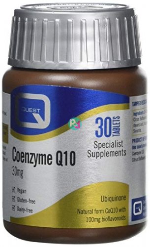 Quest Conzyme Q10 30mg.with bioflavonoids