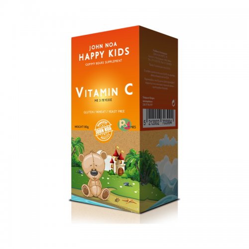 John Noa Happy Kids Vitamin C 90  Μασώμενες Ταμπλέτες.