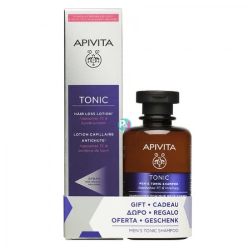 Apivita Tonic Anti-Hair Loss Lotion 150ml + GIFT Tonic Shampoo for Men 250ml