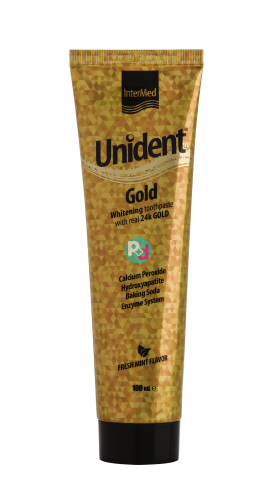 Unident Gold Whitening Toothpaste With Real 24k Gold 100ml
