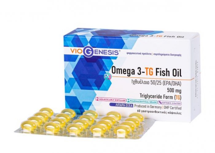 Viogenesis Omega 3-TG Fish Oil 60 κάψουλες 