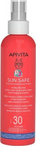 Apivita Bee Sun Safe Hydra Melting Spray Face & Body SPF30 200ml