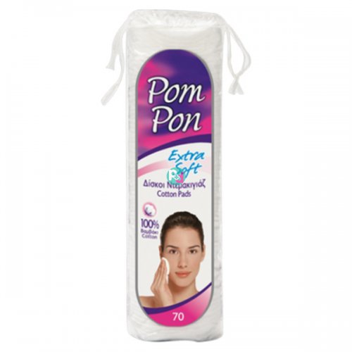 Pom Pon Extra Soft Δίσκοι Ντεμακιγιάζ 70 τμχ