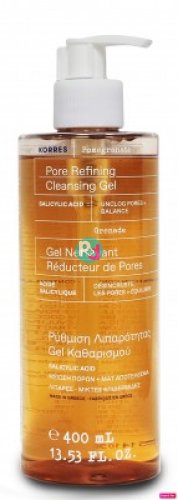 Korres Pomogranate Pore Refining Cleansing Gel Cleansing Gel for Normal / Combination Skin, Pomegranate 400ml.
