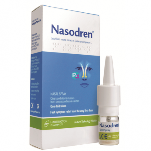 Nasodren nasal spray 50mg, 5ml