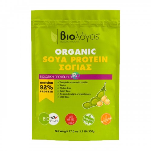 Βιολόγος Organic Soya Protein 500gr 