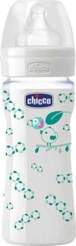 Chicco Well-Being Μπιμπερό Γυάλινο 0m+ 240 ml 