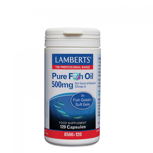 Lamberts Pure Fish Oil 500mg, 120Κάψουλες