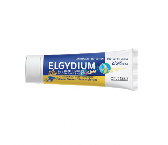 Elgydium Kids Toothpaste Banana 2-6 Years 500ppm 50ml