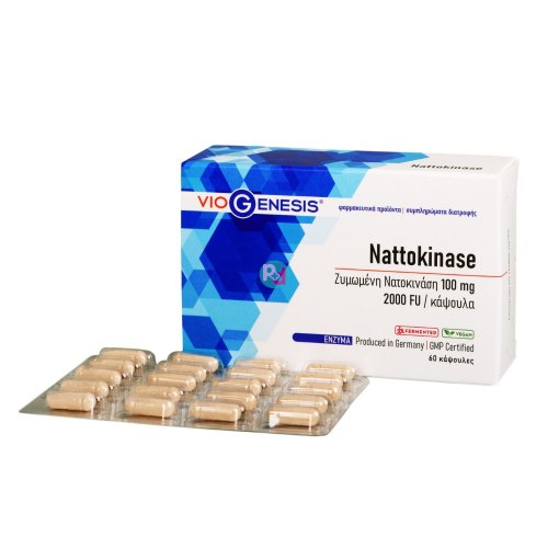 Viogenesis Nattokinase 100mg (2000FU), 60caps