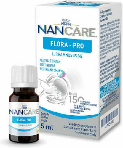 Nestle NanCare Flora Pro Συμπλήρωμα Διατροφής με Σταγόνες με Καλλιέργειες L.Rhamnosus, 5ml